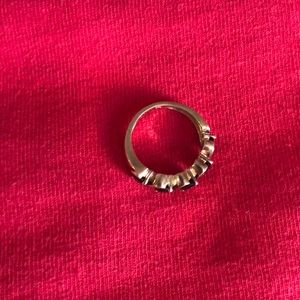 Sterling silver 925 blue stones ring size 6